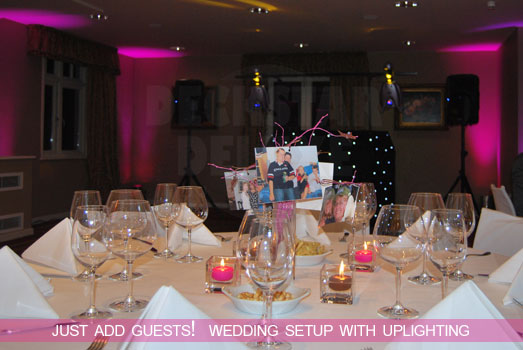 Deckstar Deluxe Wedding Disco - Contemporary Uplighting